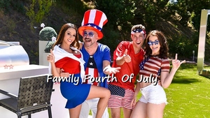 Poster of [FamilyStrokes] Jennifer Jacobs and Ariella Ferrera - Family Fourth Of July